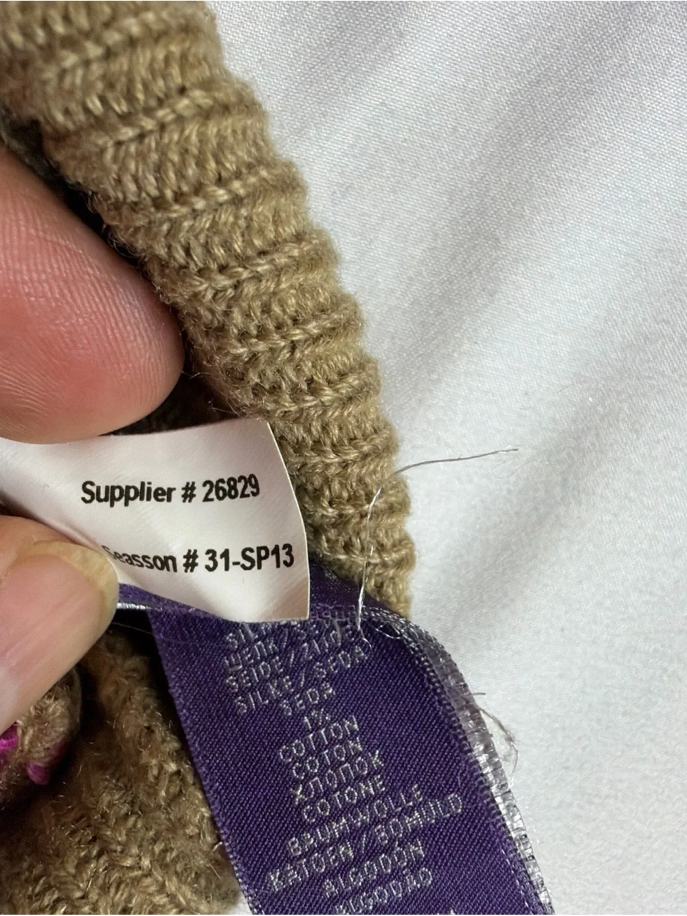 RALPH LAUREN Purple Label Womens Size XL Purple Cable Knit Linen Silk Sweater